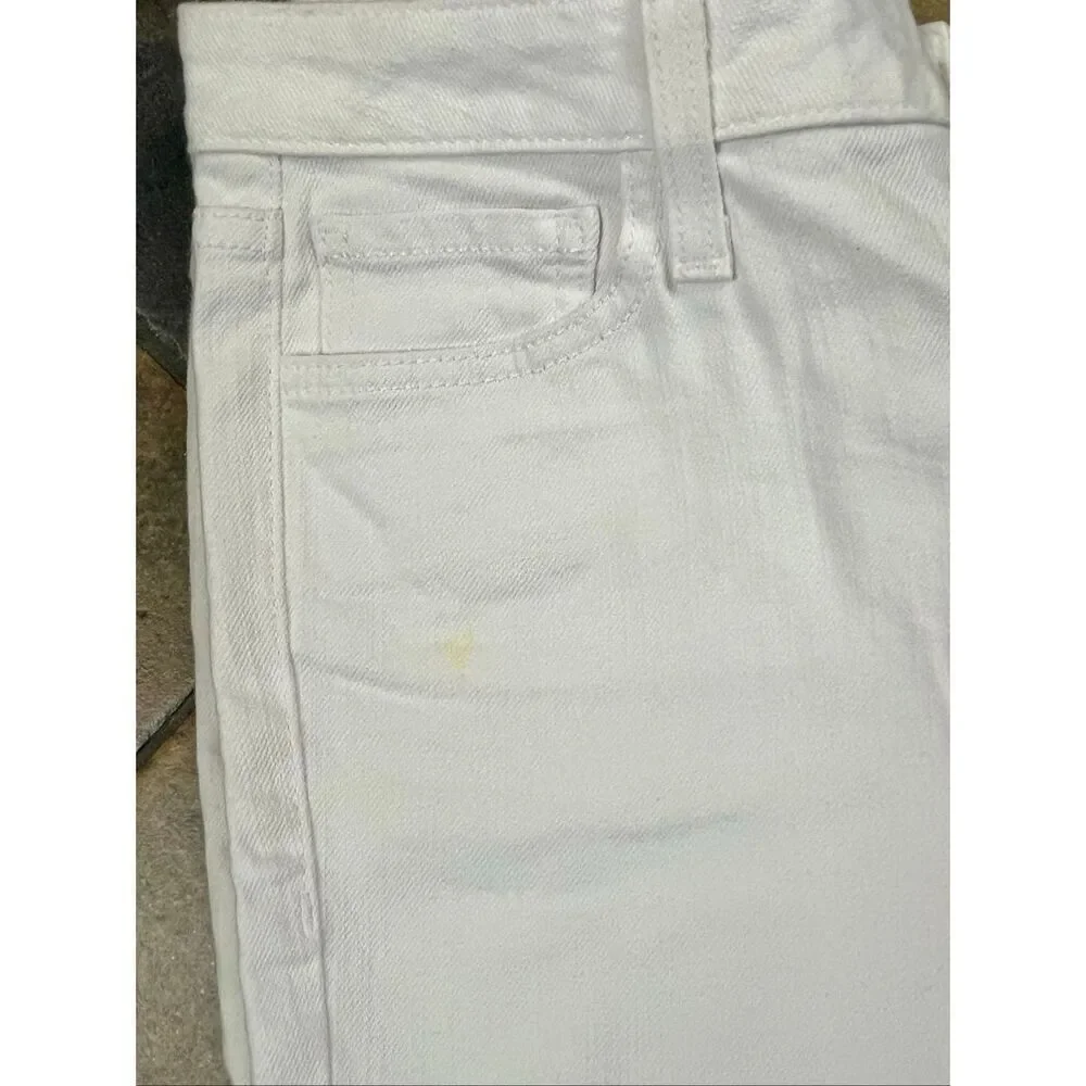 Kate Spade Broome Street White Mid Rise Straight Leg Jeans 29